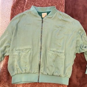 Aqua silence + noise bomber jacket